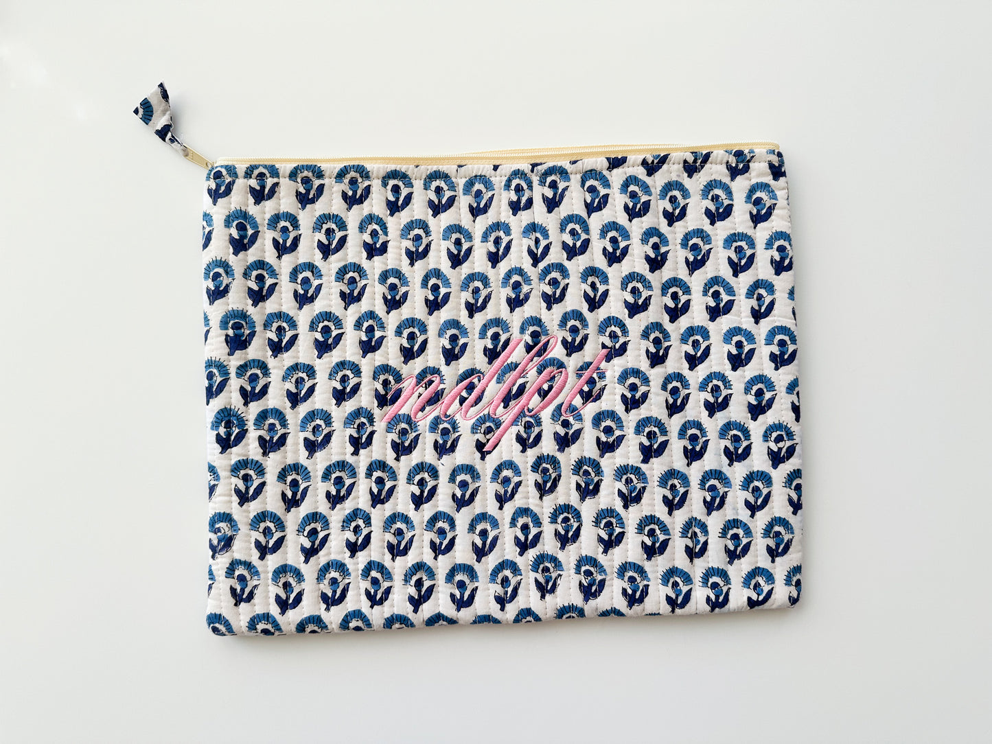Embroidered Project Pouch