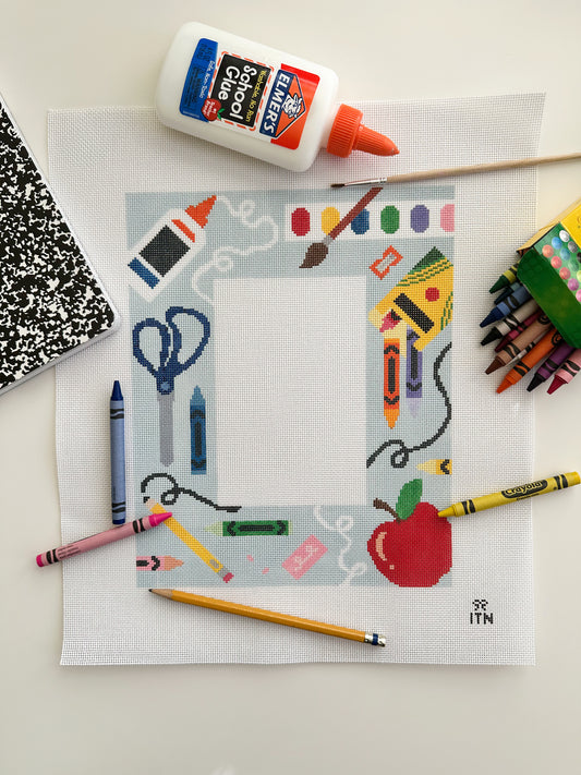 School Supply Picture Frame