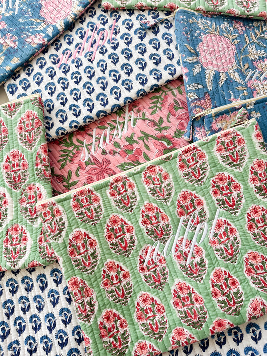 Embroidered Project Pouch